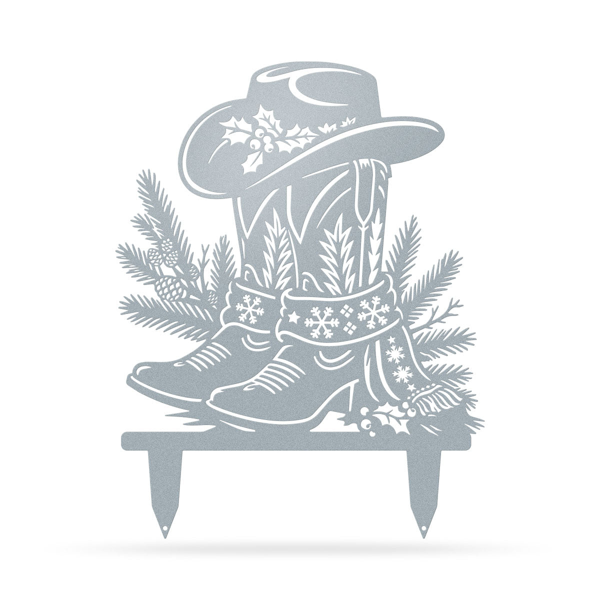 Western Christmas Collection Garden Stakes