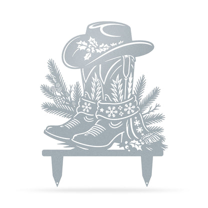 Western Christmas Collection Garden Stakes