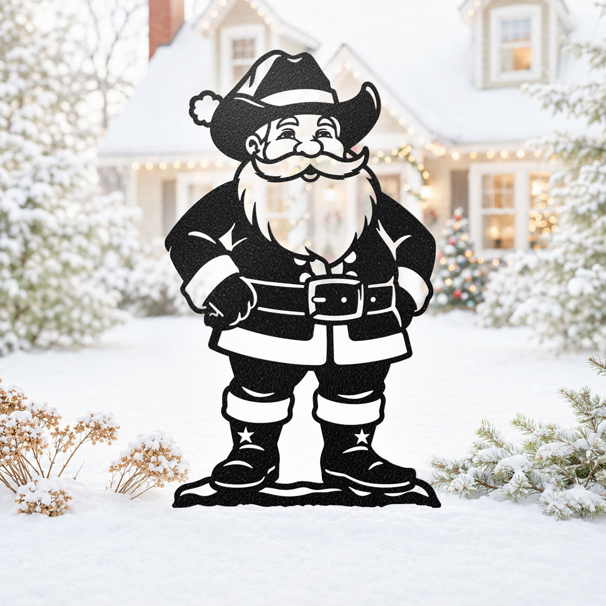 Western Christmas Collection Garden Stakes