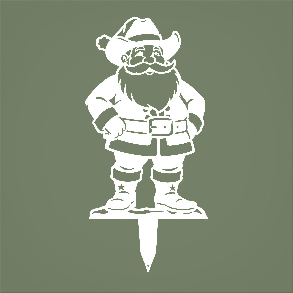 Western Christmas Collection Garden Stakes