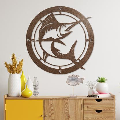 Marlin Compass Wall Art  - RealSteel Center