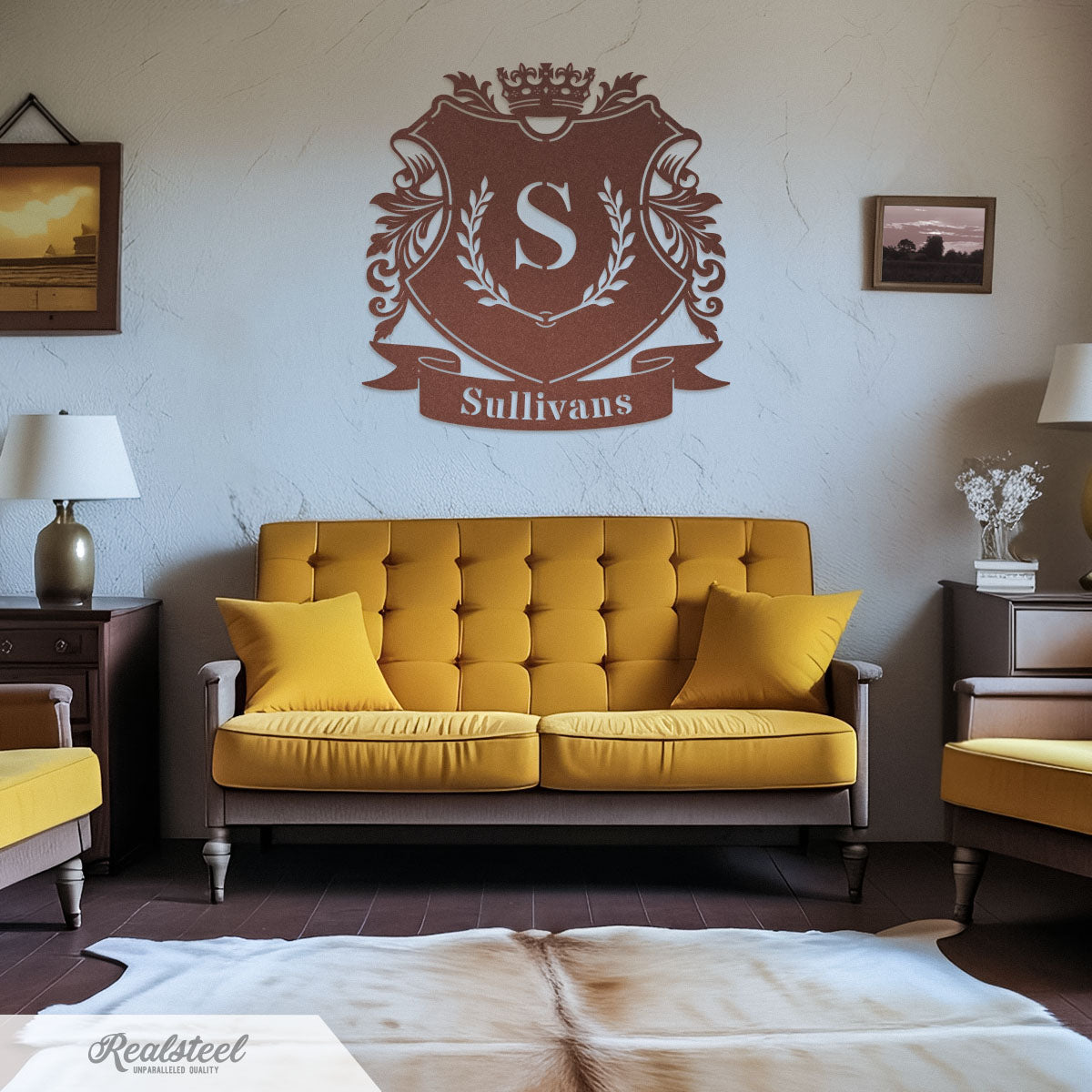 Family Crests and Coats of Arm Metal Wall Art - RealSteel Center