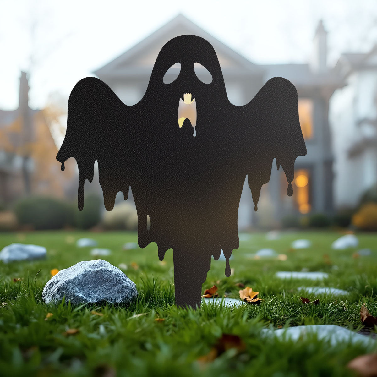 Garden Art - Halloween Ghost Yard Stake - RealSteel Center
