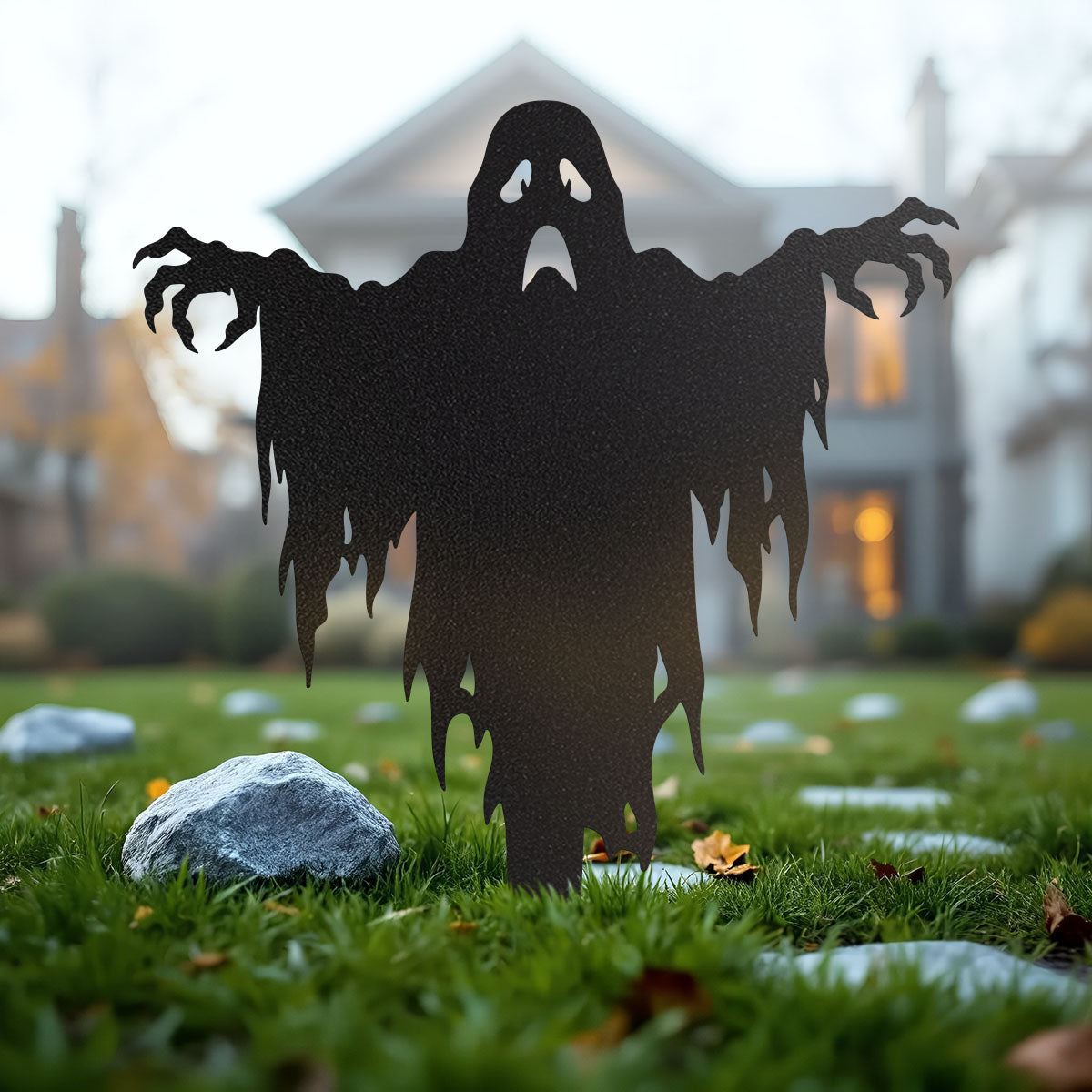 Garden Art - Halloween Ghost Yard Stake - RealSteel Center
