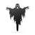 Garden Art - Halloween Ghost Yard Stake Black / Creepy Ghost w/ Claws (25” x 30”) - RealSteel Center