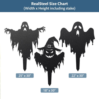 Garden Art - Halloween Ghost Yard Stake - RealSteel Center