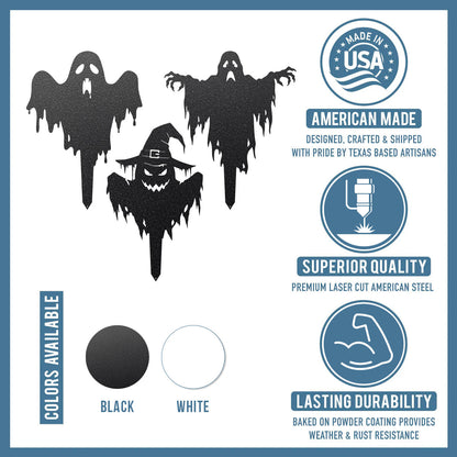 Garden Art - Halloween Ghost Yard Stake - RealSteel Center