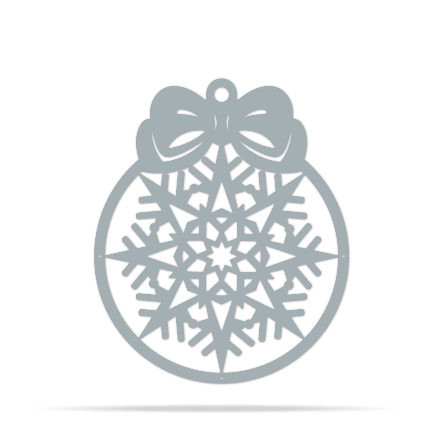 Merry Christmas New Years' Ball 8x10 / Textured Silver - RealSteel Center