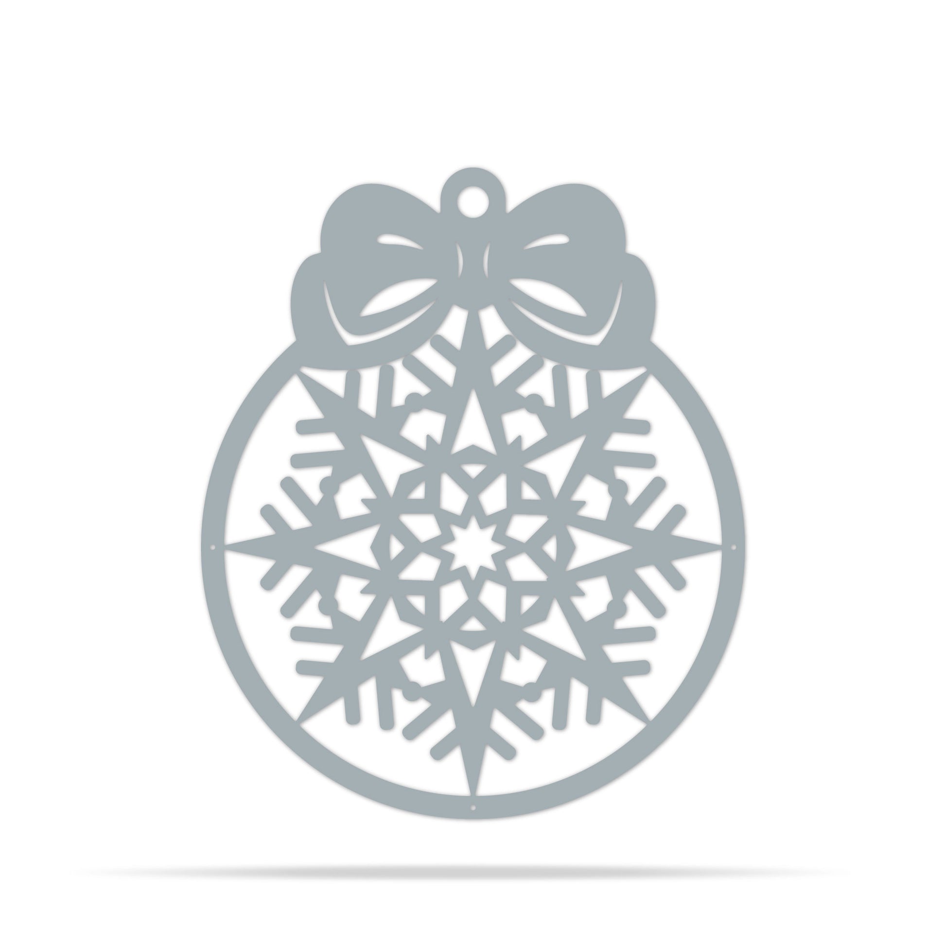 Merry Christmas New Years' Ball 8x10 / Textured Silver - RealSteel Center