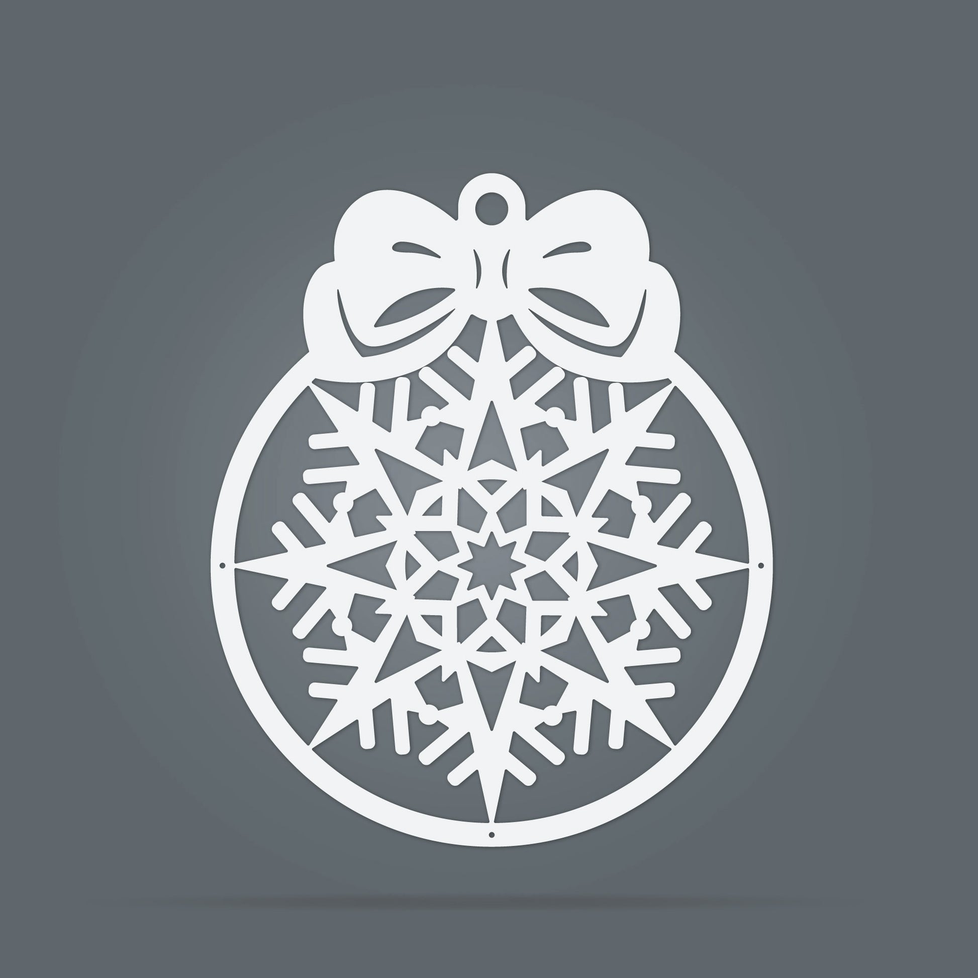 Merry Christmas New Years' Ball 8x10 / White - RealSteel Center