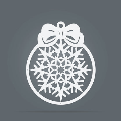 Merry Christmas New Years' Ball 8x10 / White - RealSteel Center