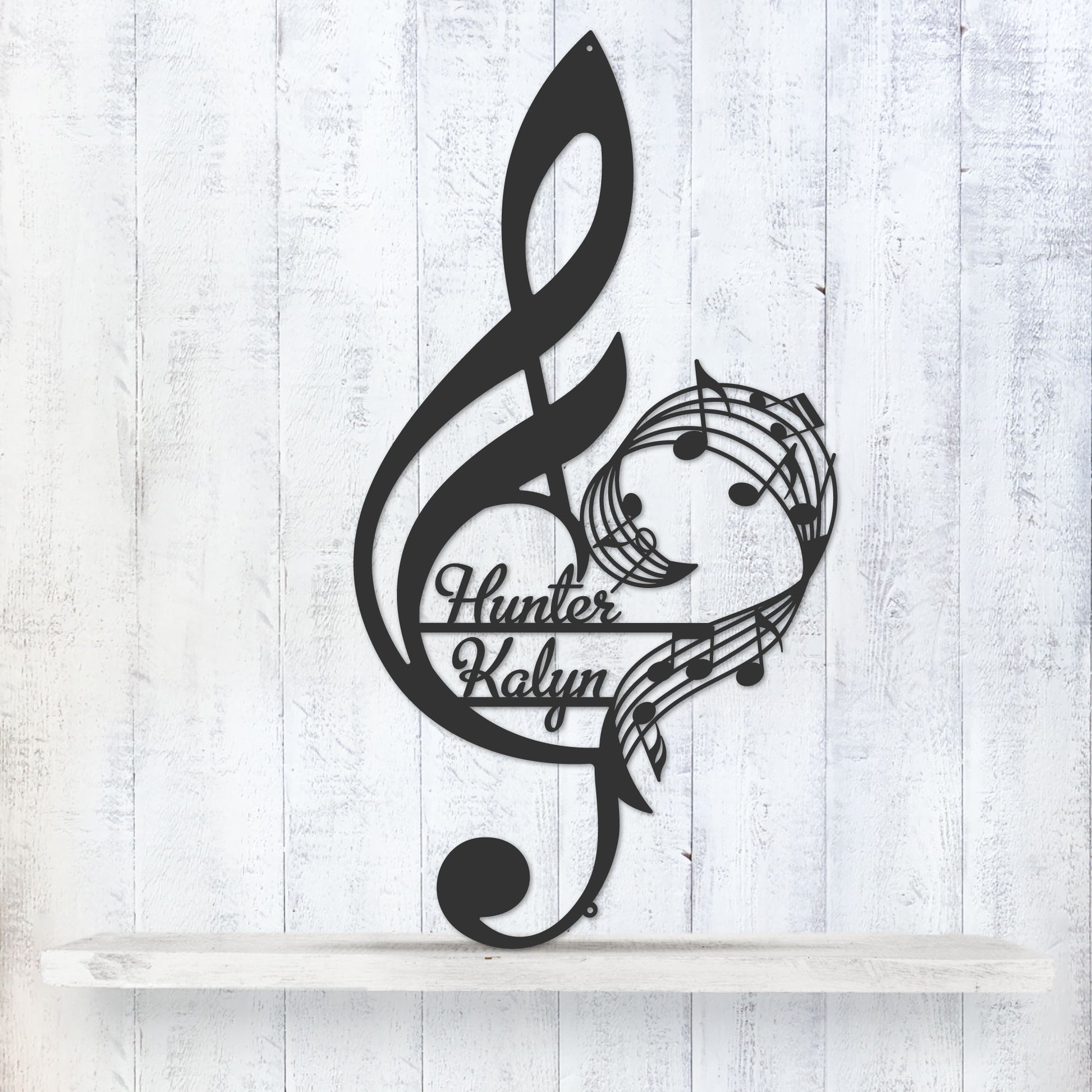 Musical Heart Monogram - RealSteel Center