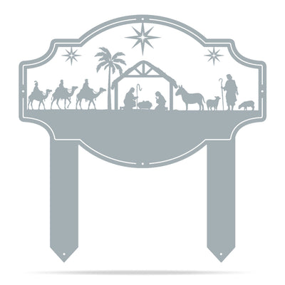 Peace on Earth Nativity Monogram