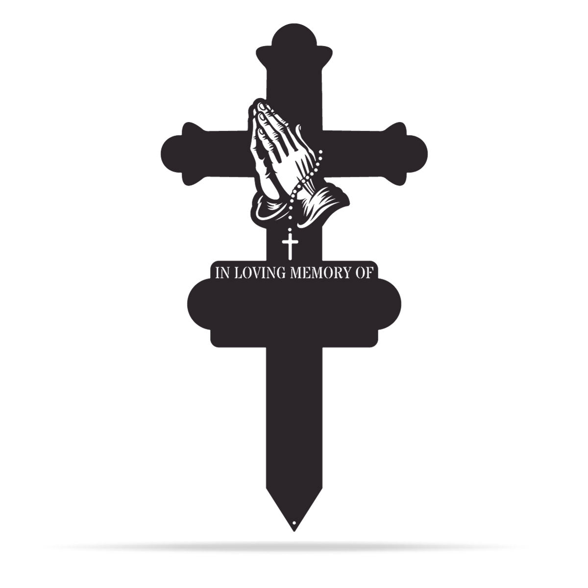 Praying Hands Memorial Stake Black - RealSteel Center