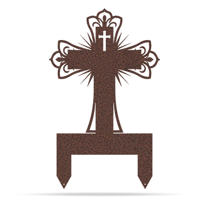 Memorial Cross Grave Marker Penny Vein - RealSteel Center