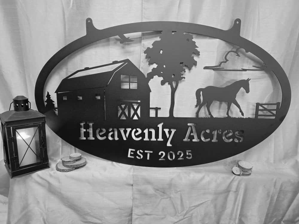 Metal Personalized Choose Your Farm Sign - RealSteel Center