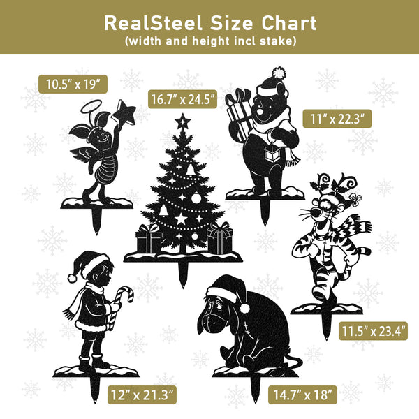 Woodland Friends Christmas Garden Stakes - RealSteel Center