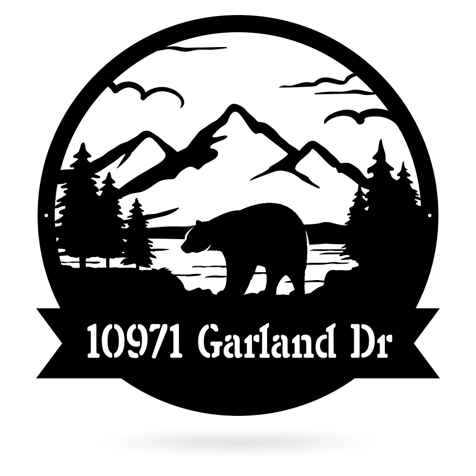 Great Outdoors Bear Monogram  - RealSteel Center