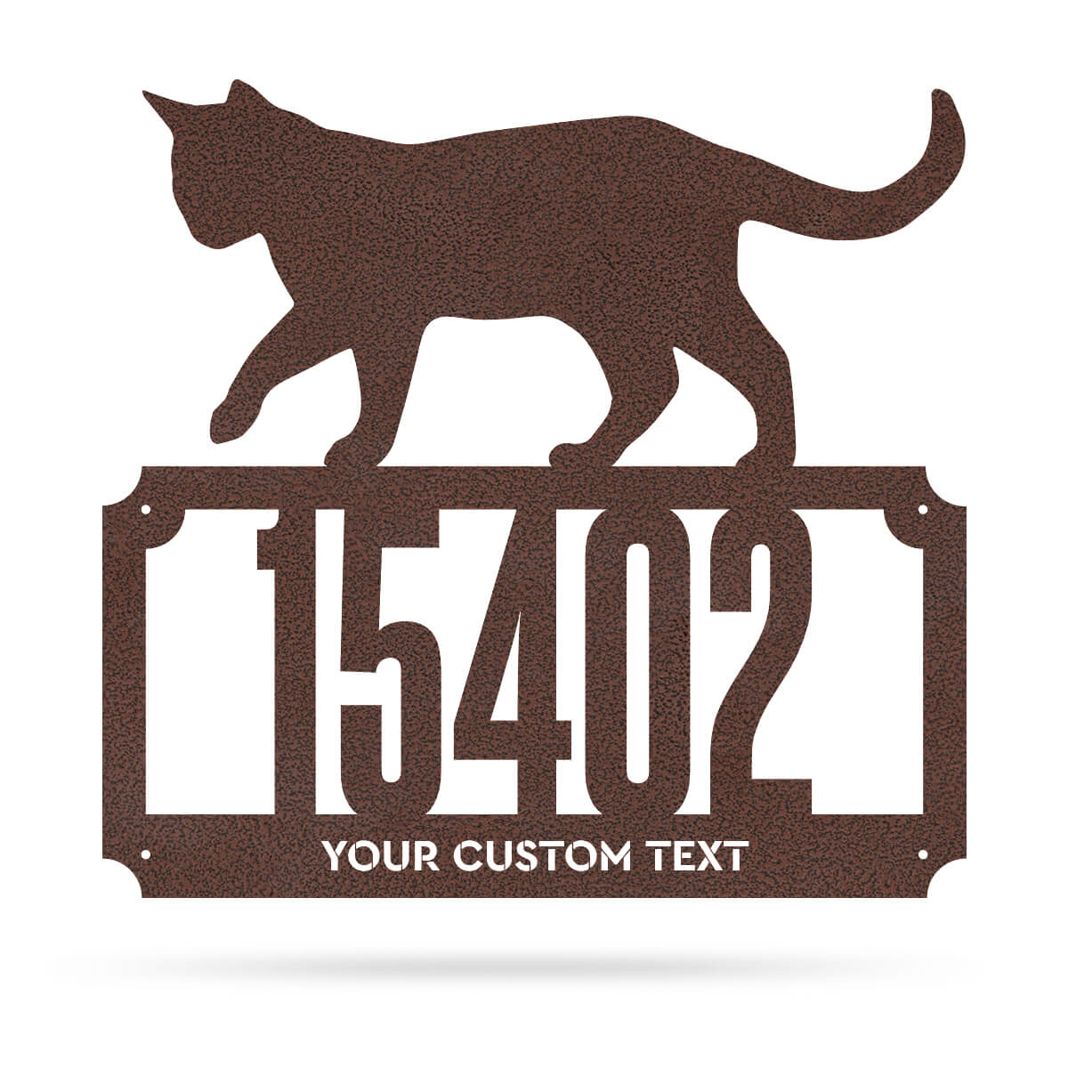 2 Line Cat Address Monogram 17"x18" / Penny Vein - RealSteel Center