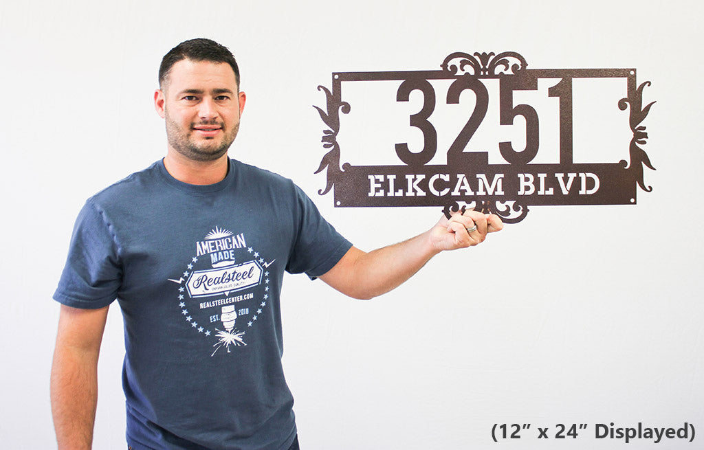 2 Line Address Monogram  - RealSteel Center