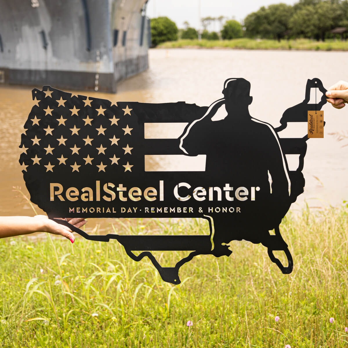 American Flag - Salute Monogram  - RealSteel Center