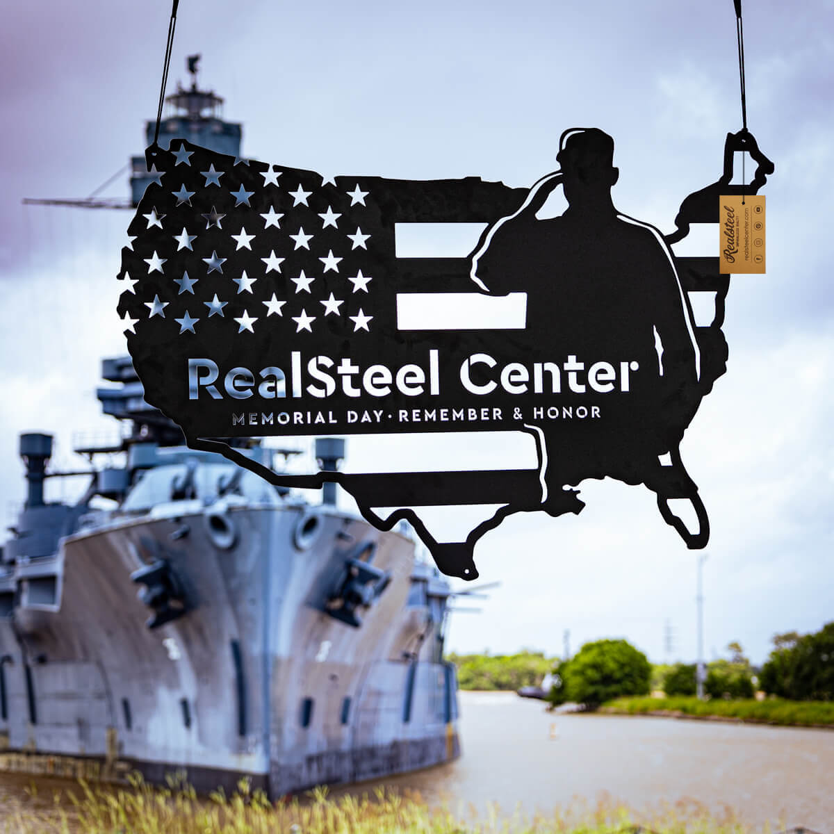 American Flag - Salute Monogram  - RealSteel Center