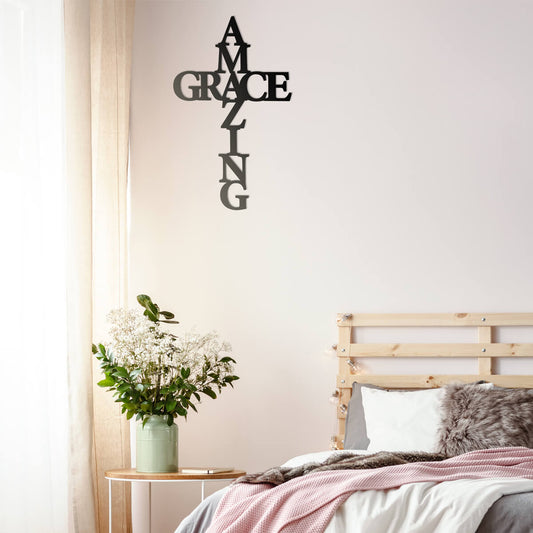Amazing Grace Wall Art Cross  - RealSteel Center