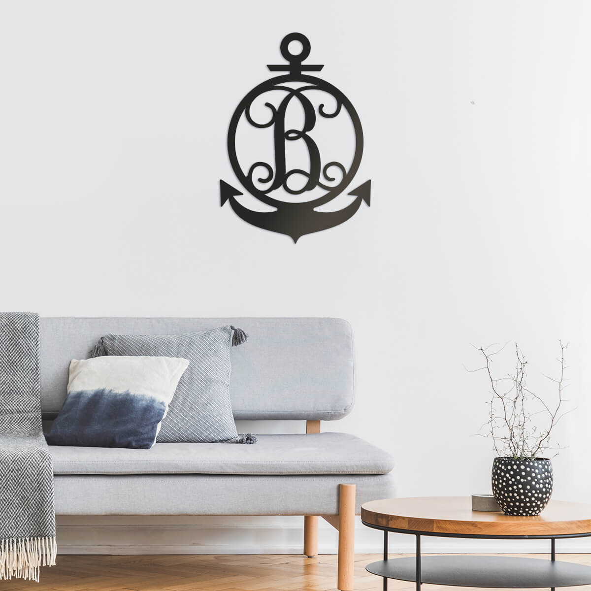 Anchor Initial Monogram  - RealSteel Center