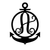 Anchor Initial Monogram 24"x17" / Black / A - RealSteel Center