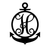 Anchor Initial Monogram 24"x17" / Black / H - RealSteel Center