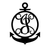 Anchor Initial Monogram 24"x17" / Black / J - RealSteel Center