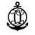 Anchor Initial Monogram 24"x17" / Black / O - RealSteel Center