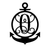 Anchor Initial Monogram 24"x17" / Black / Q - RealSteel Center