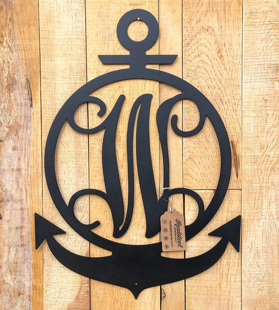 Anchor Initial Monogram  - RealSteel Center