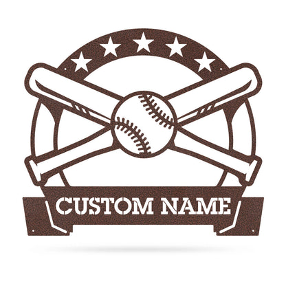 Bat and Ball Monogram 15"x18" / Penny Vein - RealSteel Center