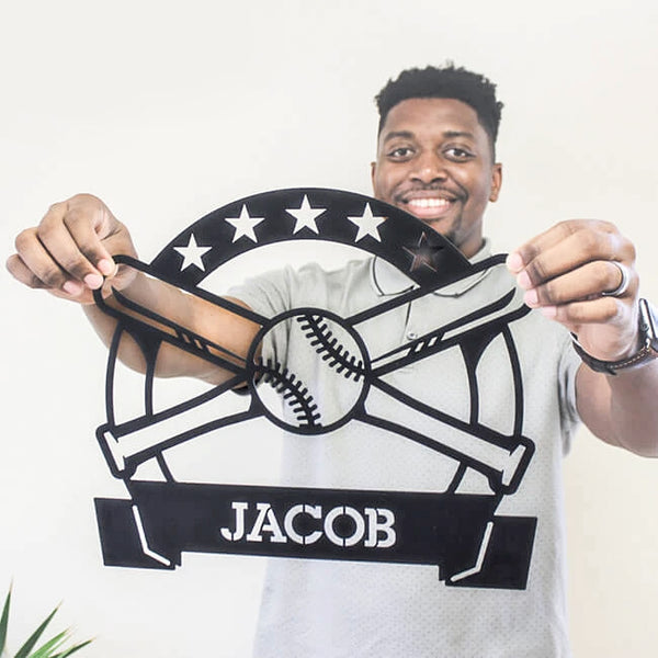 Baseball Home Decor Shop our Bat and Ball Monogram for Your Home