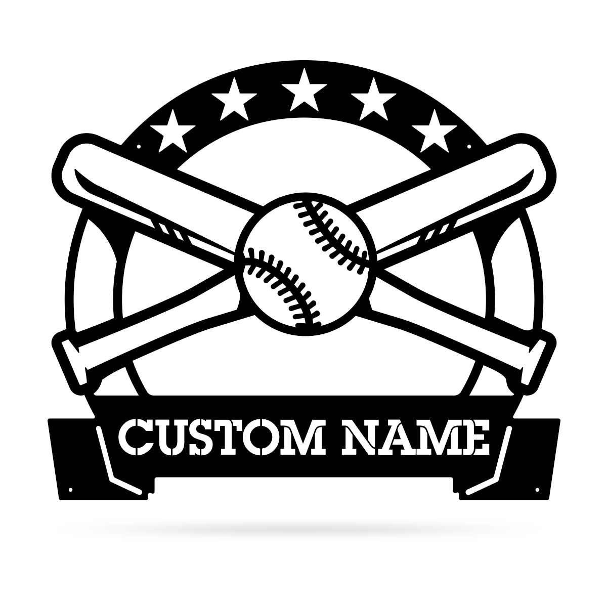 Bat and Ball Monogram  - RealSteel Center