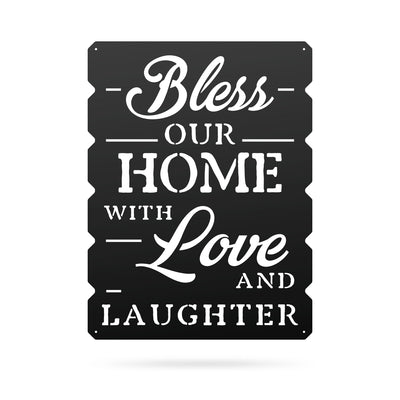 Bless Our Home Wall Art 18"x24" / Black - RealSteel Center