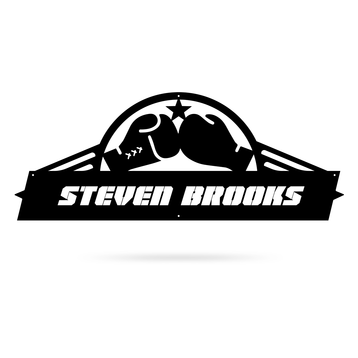 Boxing Gloves Monogram  - RealSteel Center