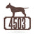 Bull Terrier Home Number Monogram 18"x18" / Penny Vein - RealSteel Center
