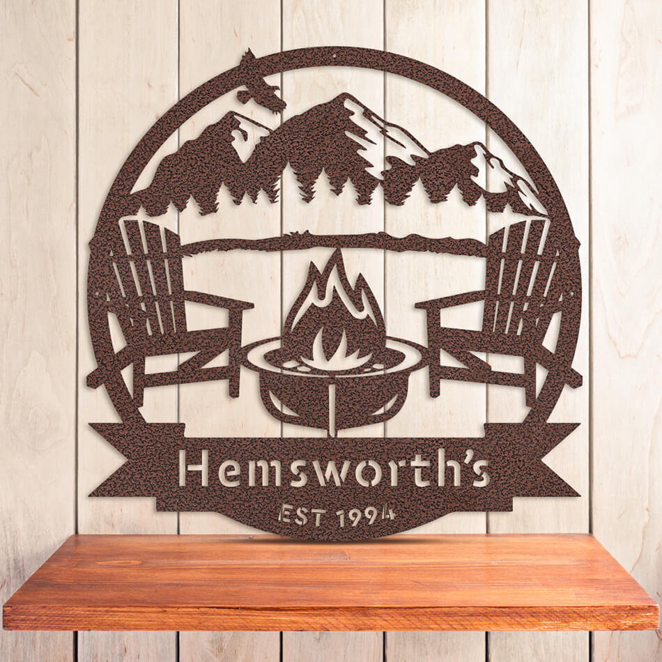 Personalized Campfire Monogram  - RealSteel Center