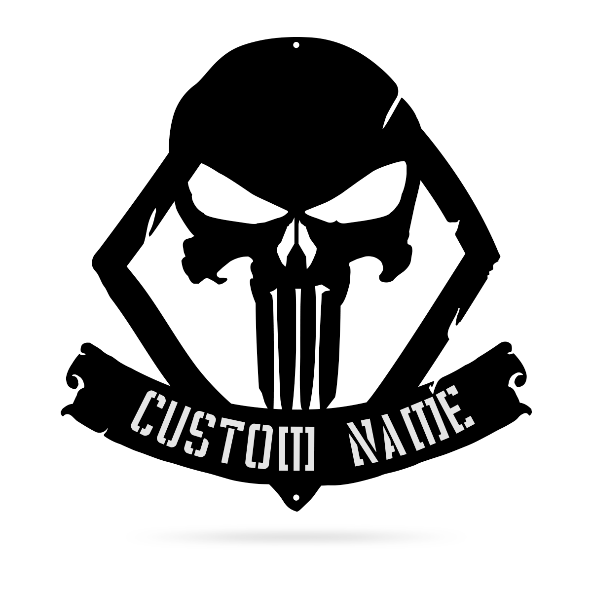 Distressed Skull Monogram Sign  - RealSteel Center