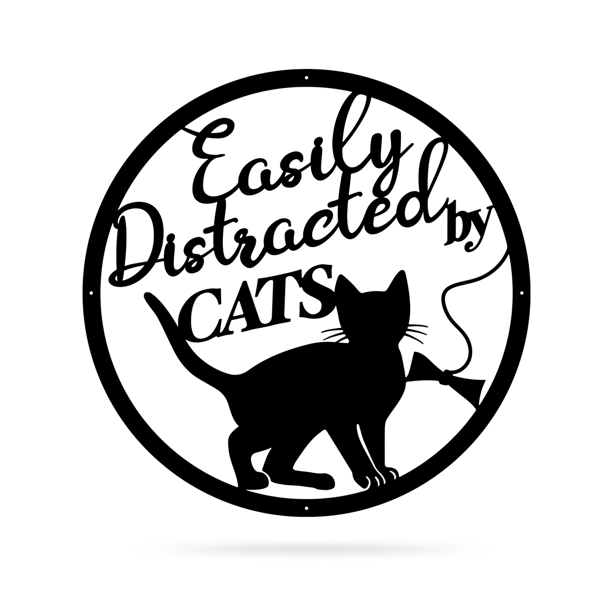 Easily Distracted By Cats Wall Art  - RealSteel Center