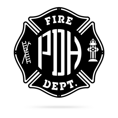 Fire Department Brigade Monogram  - RealSteel Center