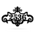 Ornate Address Monogram 15.5"x24" / Black - RealSteel Center