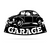 Garage Metal Sign Volkswagen Beetle 12" x 24" / Black - RealSteel Center