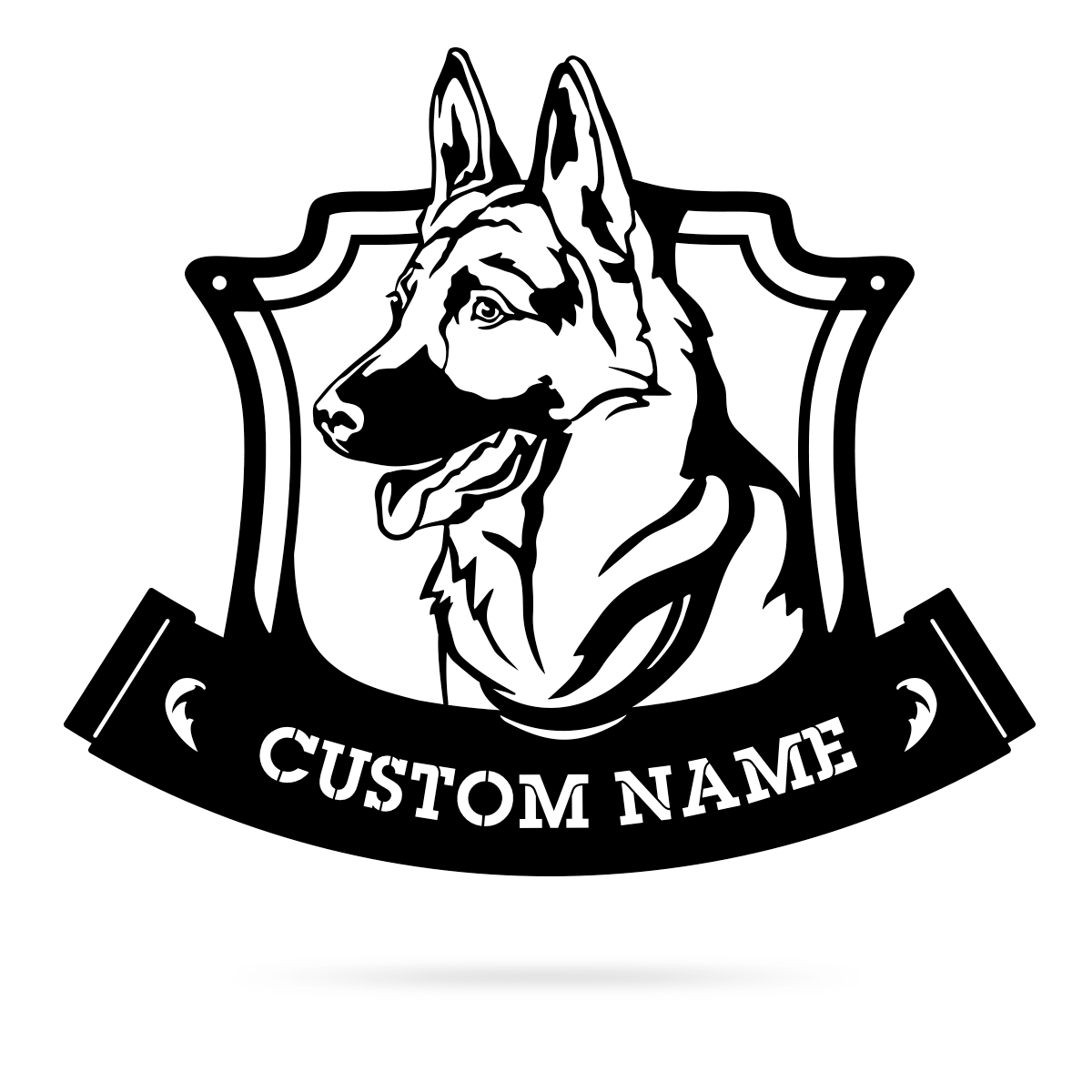 Show Off Your Pup with this Customizable German Shepherd Monogram