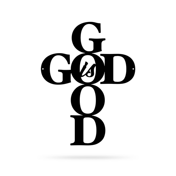 God is Good Wall Art 9"x12" / Black - RealSteel Center