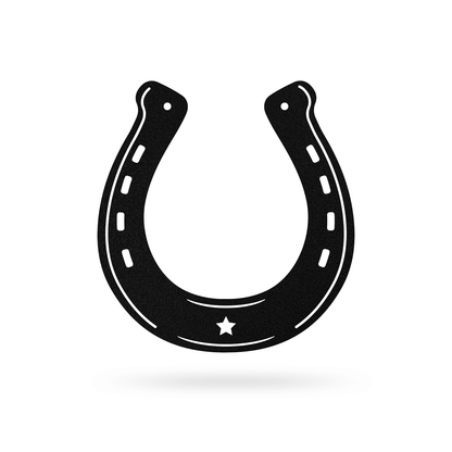 Good Luck Horseshoe 10"x9.5" / Black - RealSteel Center