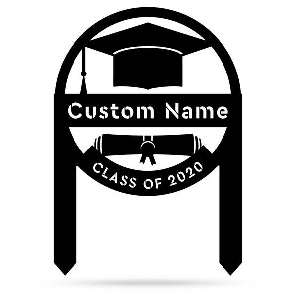 Graduation Monogram Yard Sign